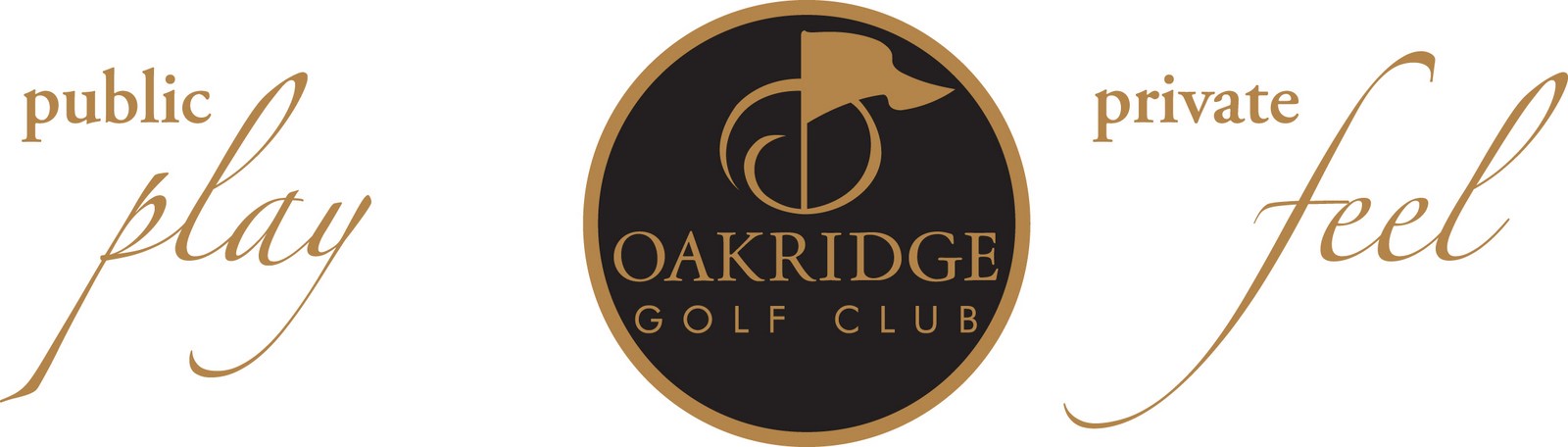 2019 Oakridge Brand Marketing Public Play Private Feel Logo