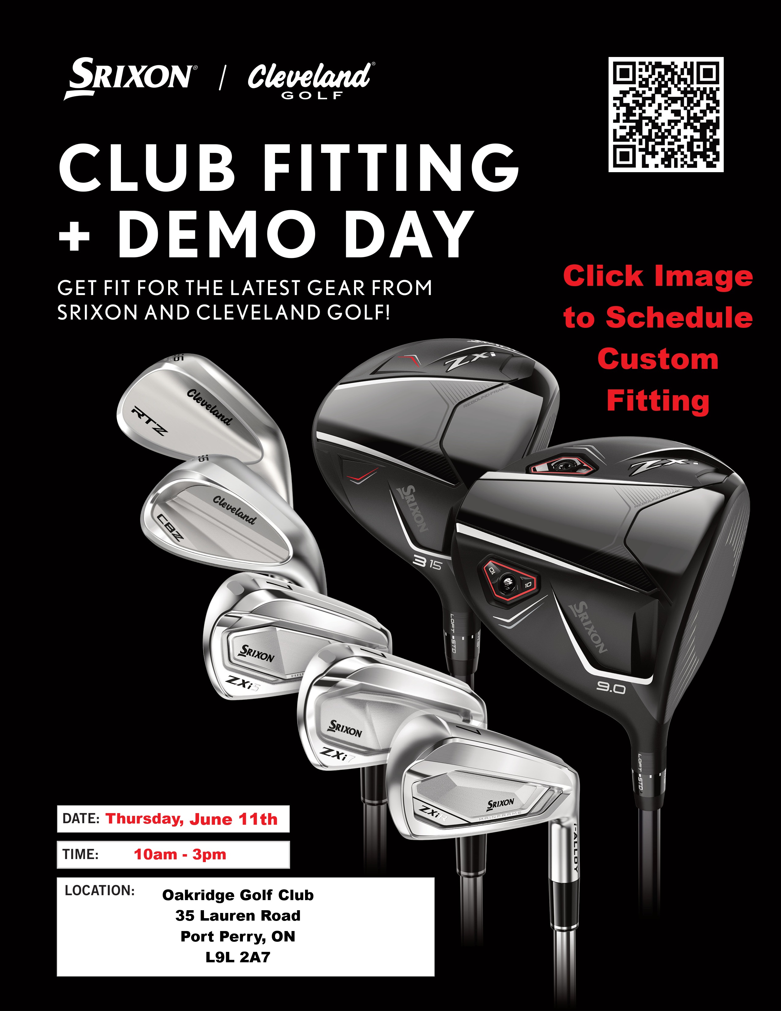 2026 SRIXON CUSTOM FITTING JUNE 11TH